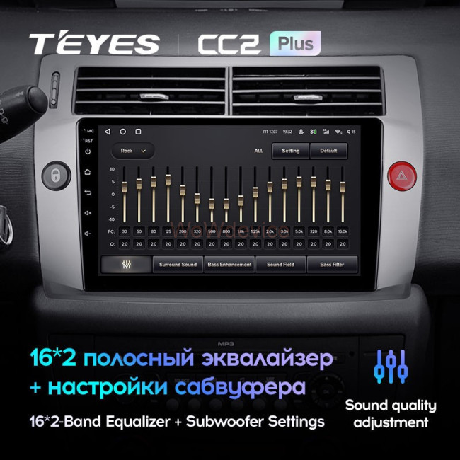 Штатная магнитола Teyes CC2L Plus 2/32 Citroen C4 (2004-2014)