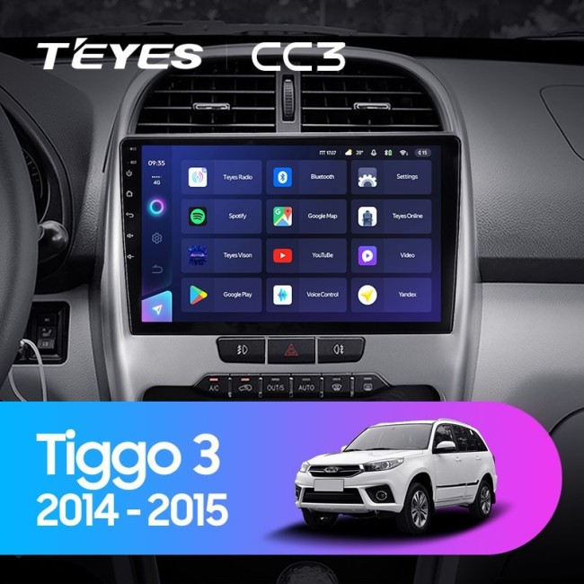 Штатная магнитола Teyes CC3 4/64 Chery Tiggo 3 (2014-2015)