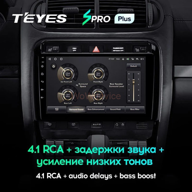 Штатная магнитола Teyes SPRO Plus 6/128 Porsche Cayenne I 1 9PA (2002-2010)