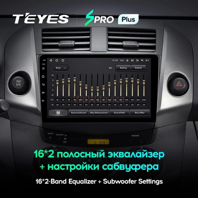 Штатная магнитола Teyes SPRO Plus 6/128 Toyota RAV4 3 XA30 (2005-2013) 9"