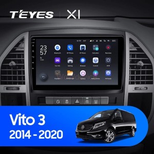 Штатная магнитола Teyes X1 4G 2/32 Mercedes-Benz Vito 3 W447 (2014-2020)