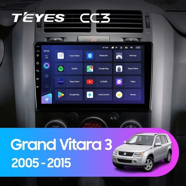 Штатная магнитола Teyes CC3 6/128 Suzuki Grand Vitara 3 (2005-2015)