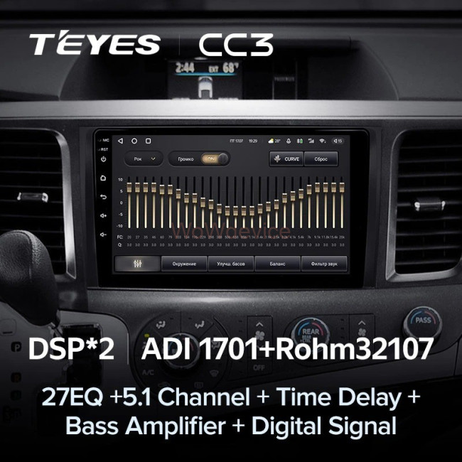 Штатная магнитола Teyes CC3 360 6/128 Toyota Sienna 3 XL30 (2010-2014) Штатная магнитола Teyes CC3 360 6/128 Toyota Sienna 3 XL30 (2010-2014)