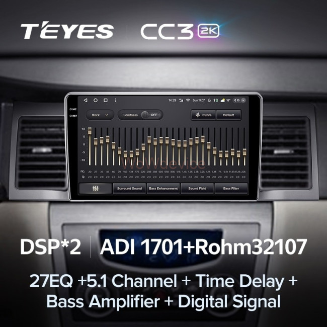 Штатная магнитола Teyes CC3 2K 4/64 Geely SC7 (2011-2015) Штатная магнитола Teyes CC3 2K 4/64 Geely SC7 (2011-2015)