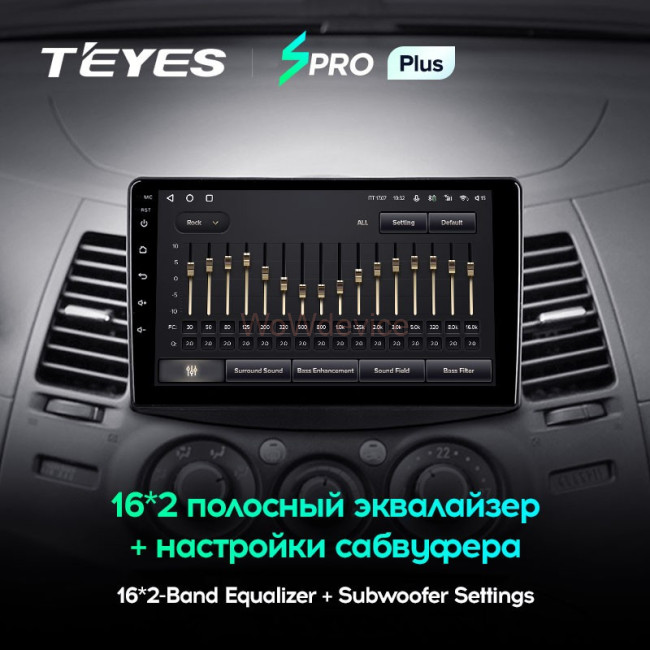 Штатная магнитола Teyes SPRO Plus 3/32 Mitsubishi Grandis 1 (2003-2010) F1
