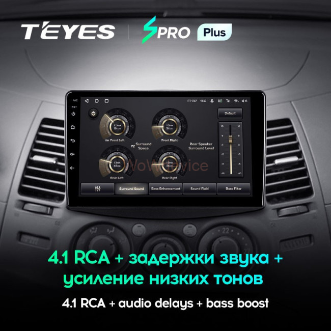 Штатная магнитола Teyes SPRO Plus 3/32 Mitsubishi Grandis 1 (2003-2010) F1