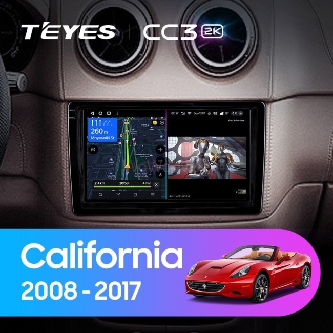 Штатная магнитола Teyes CC3 2K 6/128 Ferrari California (2008-2017) Штатная магнитола Teyes CC3 2K 6/128 Ferrari California (2008-2017)