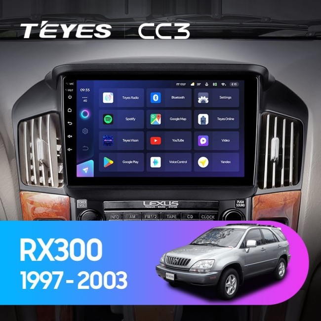 Штатная магнитола Teyes CC3 360 6/128 Lexus RX300 XU10 (1997-2003) F1