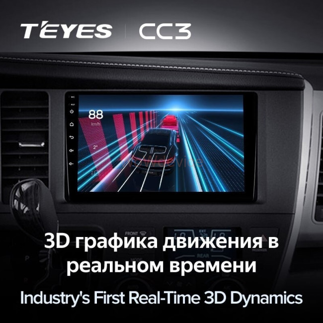 Штатная магнитола Teyes CC3 360 6/128 Toyota Sienna 3 XL30 (2014-2020)