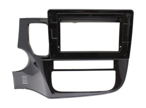 Рамка магнитолы 10.2" (цв.Глянцевый Черный) для MITSUBISHI Outlander 2012-2020 Левый руль