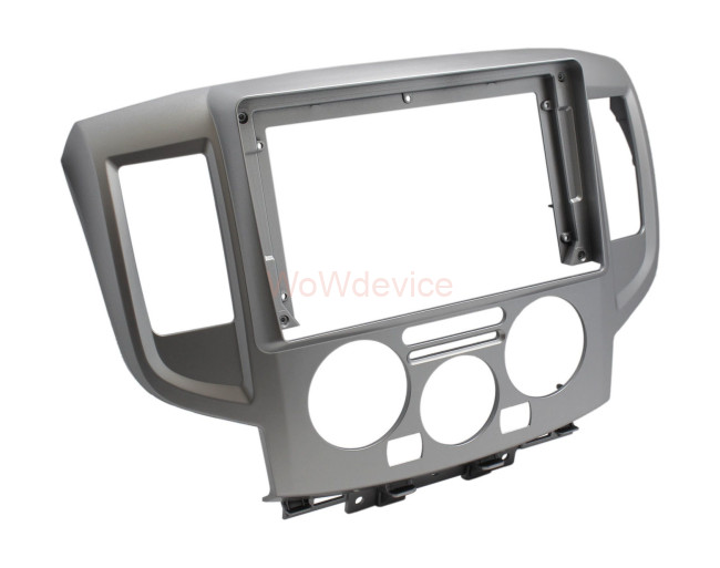Рамка магнитолы 9.0" (цв.Серебро) для NISSAN NV200 2009+ Рамка магнитолы 9.0" (цв.Серебро) для NISSAN NV200 2009+