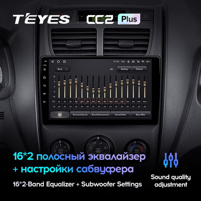 Штатная магнитола Teyes CC2 Plus 4/64 Kia Sportage 2 (2007-2009) Штатная магнитола Teyes CC2 Plus 4/64 Kia Sportage 2 (2007-2009)