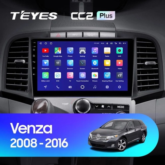 Штатная магнитола Teyes CC2L Plus 2/32 Toyota Venza 2008-2016