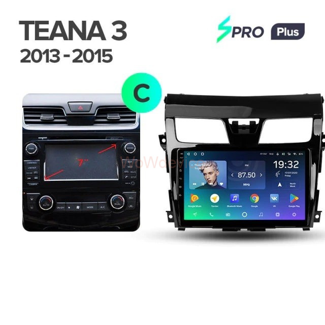 Штатная магнитола Teyes SPRO Plus 4/64 Nissan Teana J33 (2013-2015) Тип-B Штатная магнитола Teyes SPRO Plus 4/64 Nissan Teana J33 (2013-2015) Тип-B