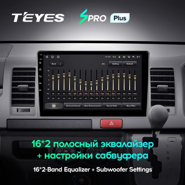 Штатная магнитола Teyes SPRO Plus 6/128 Toyota Hiace H200 (2010-2018) Правый руль