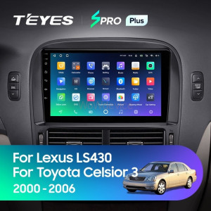 Штатная магнитола Teyes SPRO Plus 6/128 Toyota Celsior XF30 (2000-2006) F2