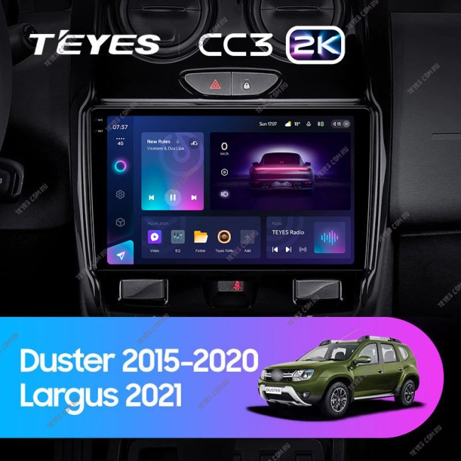 Штатная магнитола Teyes CC3 2K 3/32 Renault Duster (2015-2020)