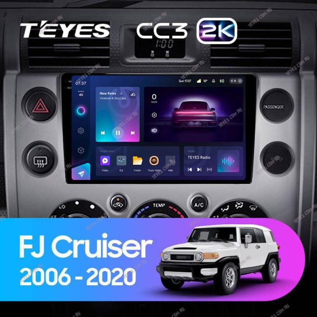 Штатная магнитола Teyes CC3 2K 3/32 Toyota FJ Cruiser J15 (2006-2020)