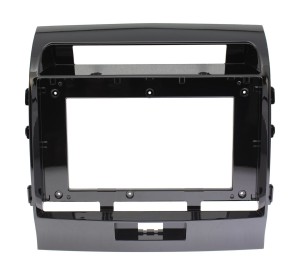 Рамка магнитолы 10.2" (цв.Глянцевый Черный) для TOYOTA Land Cruiser 200 (V8) 2008-2015