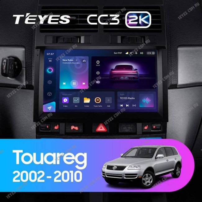 Штатная магнитола Teyes CC3 2K 3/32 Volkswagen Touareg GP (2002-2010) F2