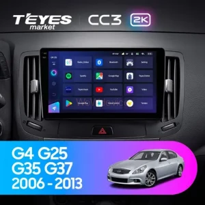 Штатная магнитола Teyes CC3 2K 4/64 Infiniti G4 G25 G35 G37 (2006-2013)