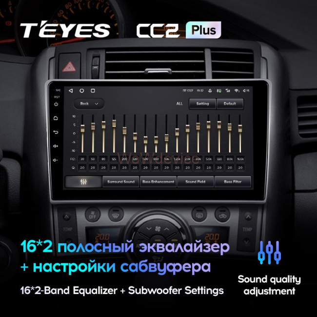 Штатная магнитола Teyes CC2L Plus 2/32 Toyota Verso R20 (2009-2018)