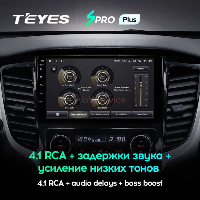 Штатная магнитола Teyes SPRO Plus 3/32 Mitsubishi L200 5 (2015-2019) климат контроль F2 Штатная магнитола Teyes SPRO Plus 3/32 Mitsubishi L200 5 (2015-2019) климат контроль F2