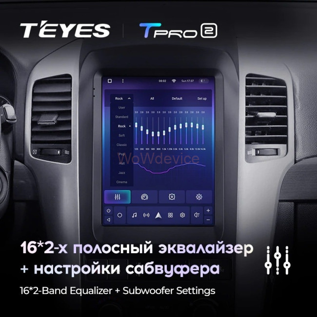 Штатная магнитола Tesla style Teyes TPRO 2 4/64 Chevrolet Captiva (2006-2011) Тип-А
