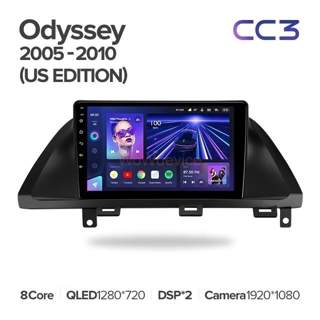 Штатная магнитола Teyes CC3 4/32 Honda Odyssey (2005-2010) (US EDITION)