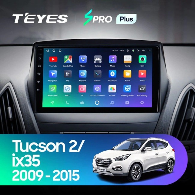 Штатная магнитола Teyes SPRO Plus 6/128 Hyundai ix35 (2009-2015) (Tucson 2) Тип-C