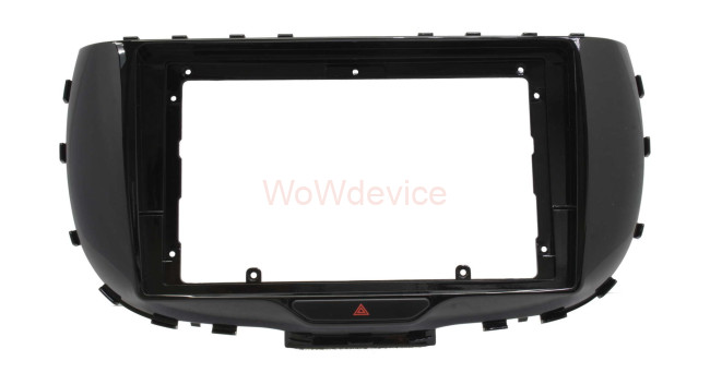 Рамка магнитолы 9.0" (цв.Глянцевый Черный) для KIA Soul 2019+ Рамка магнитолы 9.0" (цв.Глянцевый Черный) для KIA Soul 2019+