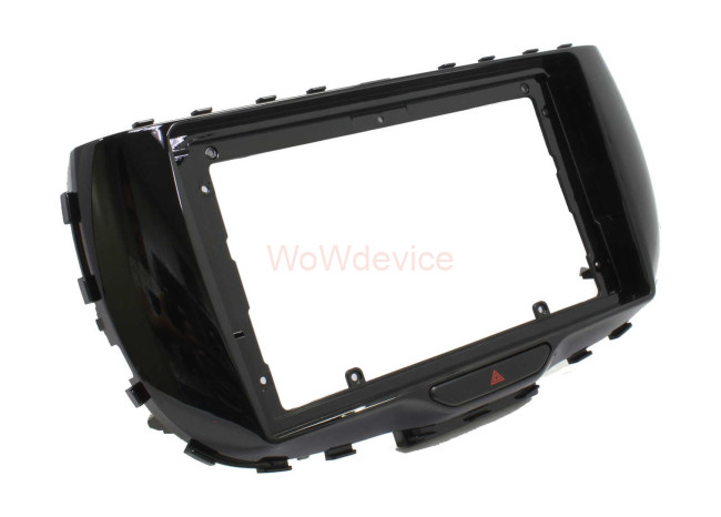 Рамка магнитолы 9.0" (цв.Глянцевый Черный) для KIA Soul 2019+ Рамка магнитолы 9.0" (цв.Глянцевый Черный) для KIA Soul 2019+