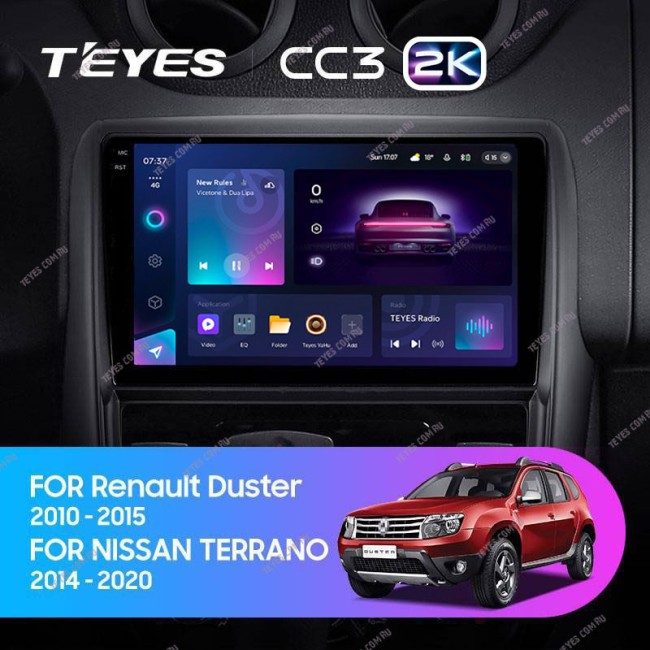 Штатная магнитола Teyes CC3 2K 3/32 Renault Duster 1 (2010-2015)