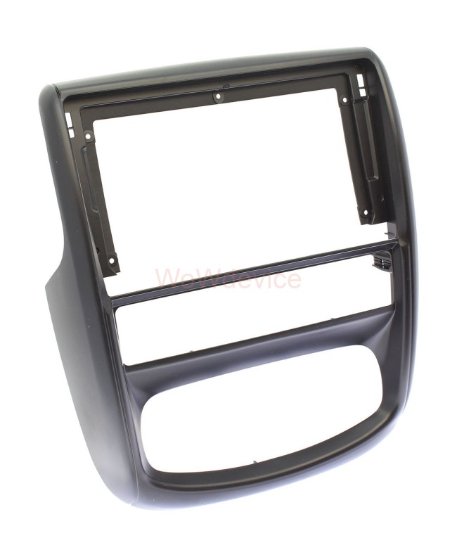 Рамка магнитолы 9.0" (цв.Черный) для RENAULT Duster 2010-2015 Левый руль
