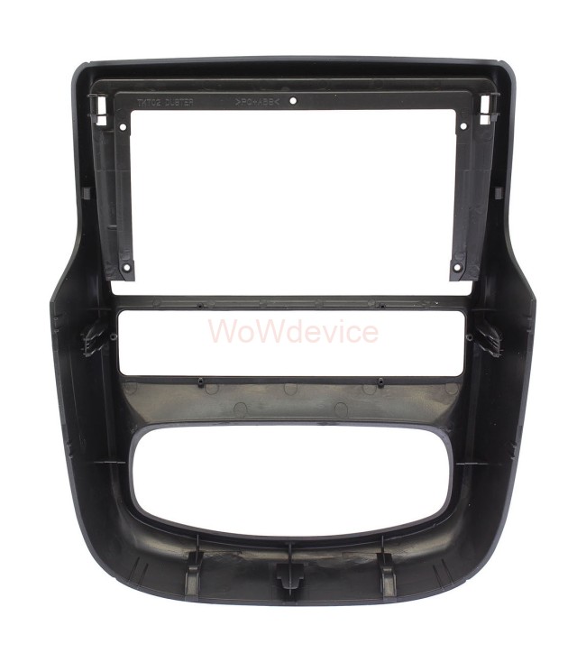 Рамка магнитолы 9.0" (цв.Черный) для RENAULT Duster 2010-2015 Левый руль