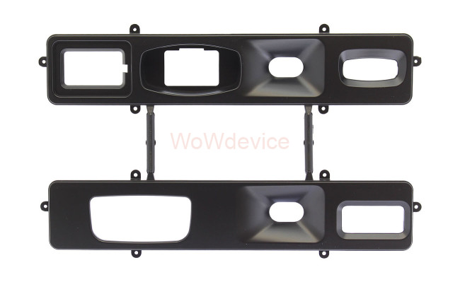 Рамка магнитолы 9.0" (цв.Черный) для RENAULT Duster 2010-2015 Левый руль