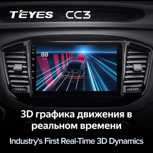 Штатная магнитола Teyes CC3 6/128 Geely Emgrand X7 (2014-2020)