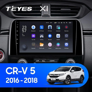 Штатная магнитола Teyes X1 4G 2/32 Honda CR-V 5 RT RW (2016-2018)