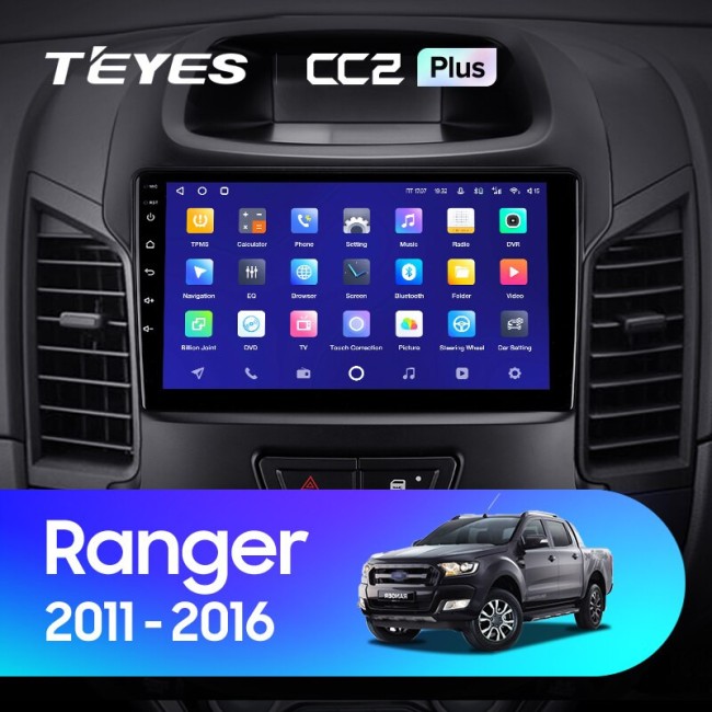 Штатная магнитола Teyes CC2 Plus 4/64 Ford Ranger (2011-2016) (F2)