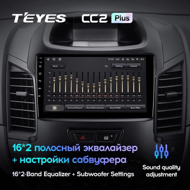 Штатная магнитола Teyes CC2 Plus 4/64 Ford Ranger (2011-2016) (F2)