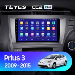 Штатная магнитола Teyes CC2 Plus 4/32 Toyota Prius 3 XW30 (2009-2015) Правый руль