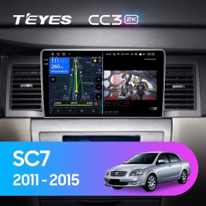 Штатная магнитола Teyes CC3 2K 6/128 Geely SC7 (2011-2015)