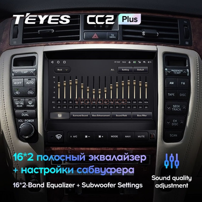 Штатная магнитола Teyes CC2L Plus 2/32 Toyota Crown 12 S180 (1999-2008)