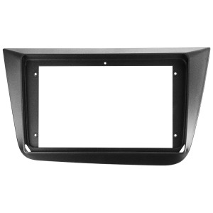 Рамка магнитолы 9.0" (цв.Серый) для SEAT Altea 2004-2015, Toledo 2004-2009 Левый руль