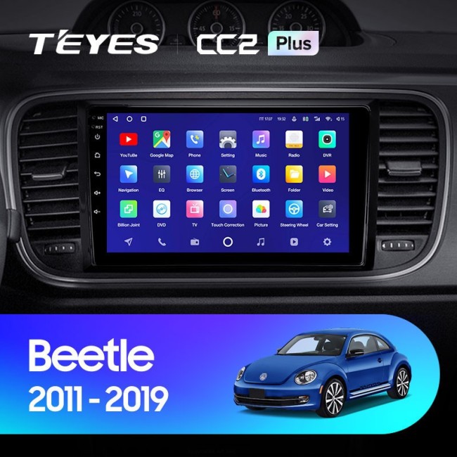 Штатная магнитола Teyes CC2L Plus 2/32 Volkswagen Beetle A5 (2011-2019)
