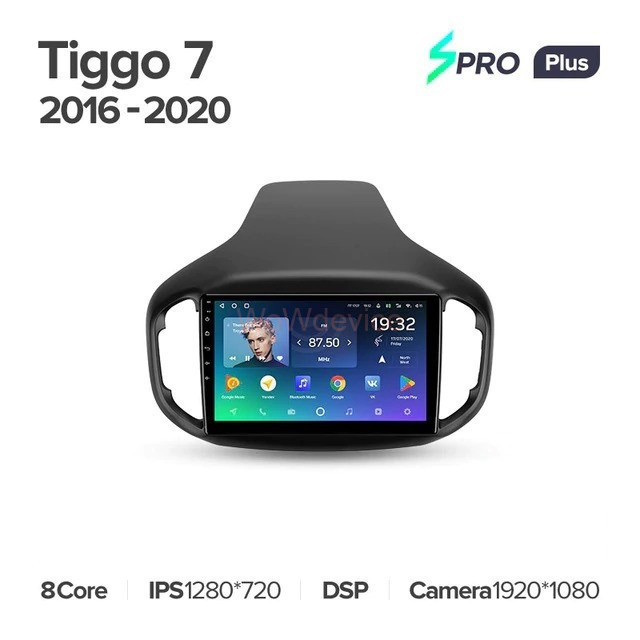 Штатная магнитола Teyes SPRO Plus 4/64 Chery Tiggo 7 (2016-2020) F2