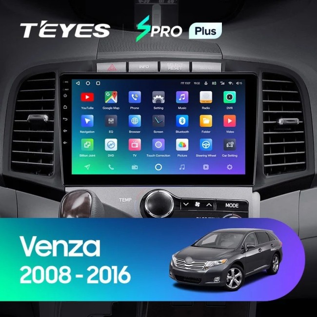 Штатная магнитола Teyes SPRO Plus 6/128 Toyota Venza 2008-2016
