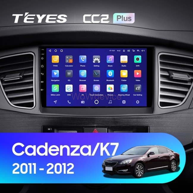 Штатная магнитола Teyes CC2 Plus 6/128 Kia Cadenza K7 (2011-2012)
