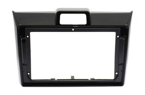 Рамка магнитолы 9.0" (цв.Глянцевый Черный) для TOYOTA Corolla (E160) 2012+ Кнопка опасности сверху