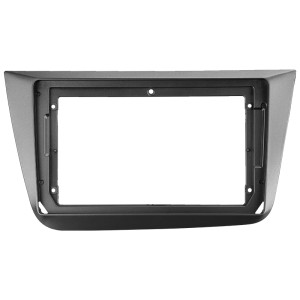 Рамка магнитолы 9.0" (цв.Серый) для SEAT Altea 2004-2015, Toledo 2004-2009 Правый руль